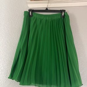 Green skirt